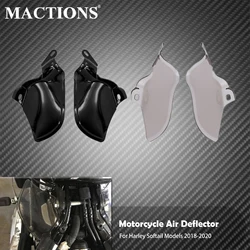 Motorcycle ABS Saddle Shields Air Heat Deflectors Smoke/Black For Harley Softail Slim Breakout Fat Boy Street Bob FLSL 2018-2022