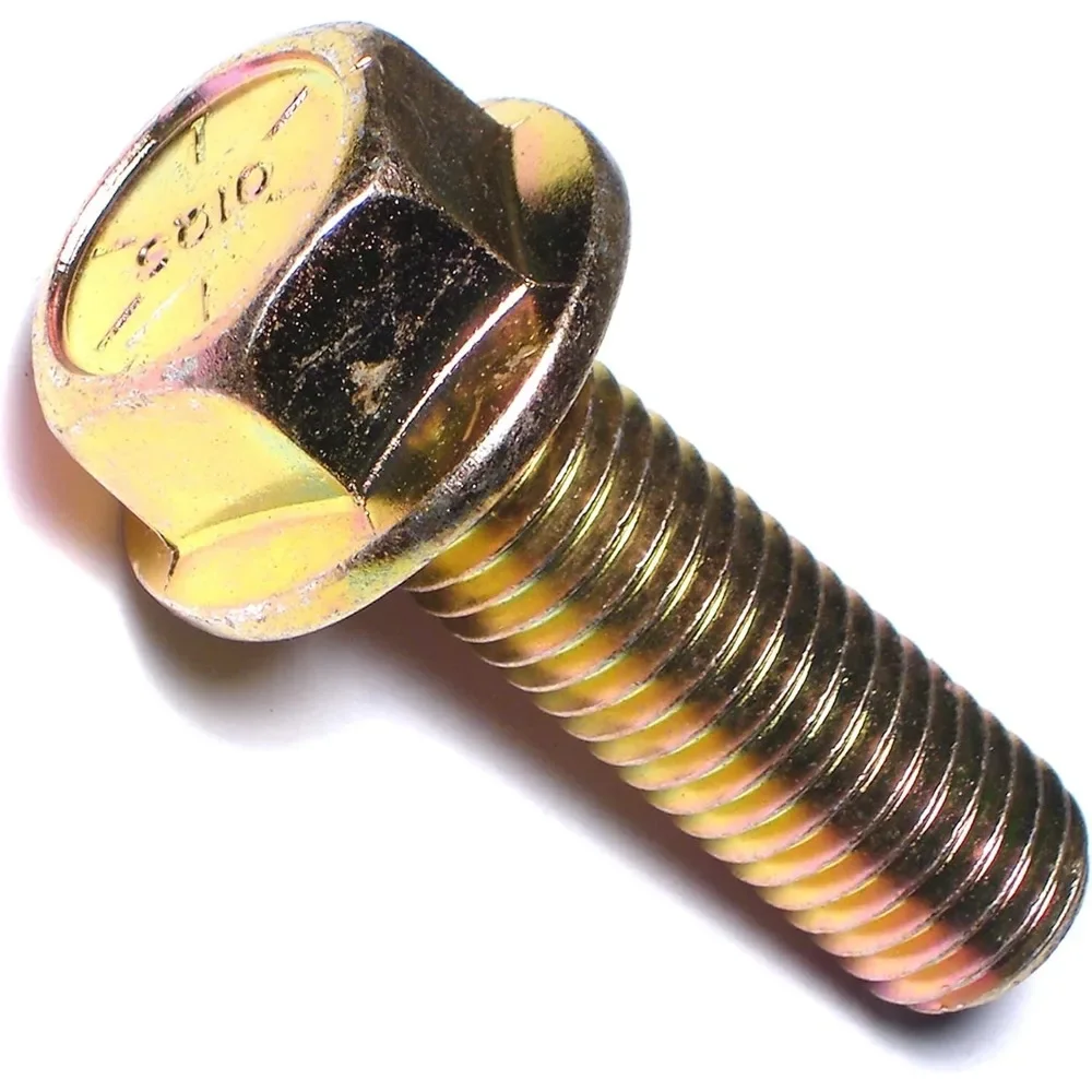 

Grade 8 Coarse Hex Flange Bolts 5/8-11x2 Inch Set of 10