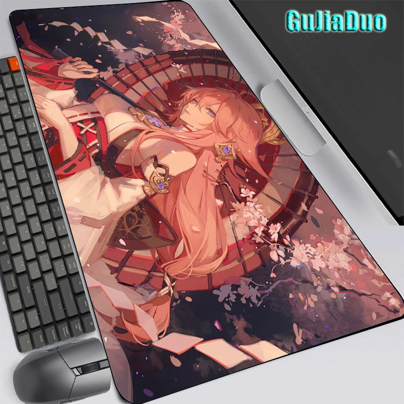 

Genshin Impact Anime Mouse Pad Laptop Table Pad XXL Waterproof Mange Mousepad Gaming Accessories Kawaii Pc Cushion Gamer Cabinet