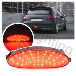 1X LED Rear fog light Bumper Reflector light red design for Peugeot 206 1998-2006 206 CC 2000-2007 206 SW GTi Tail Light #6351K5