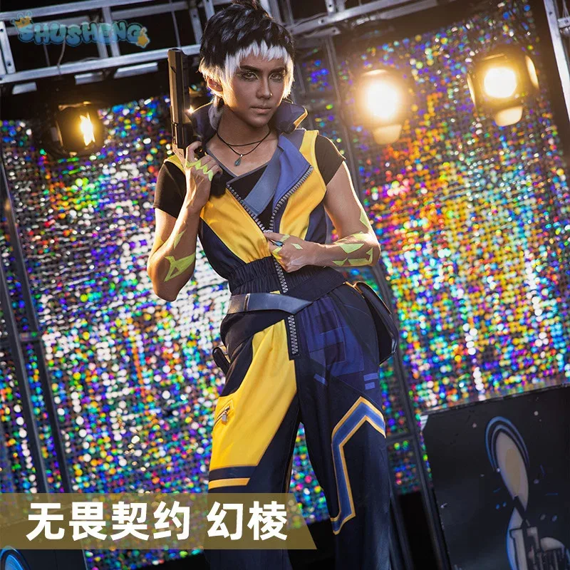 

XT8Game Waylay VALORANT Cosplay Costume Jumpsuit backpack waist bag necklace ear clip set Halloween casual for men women unXT6@!