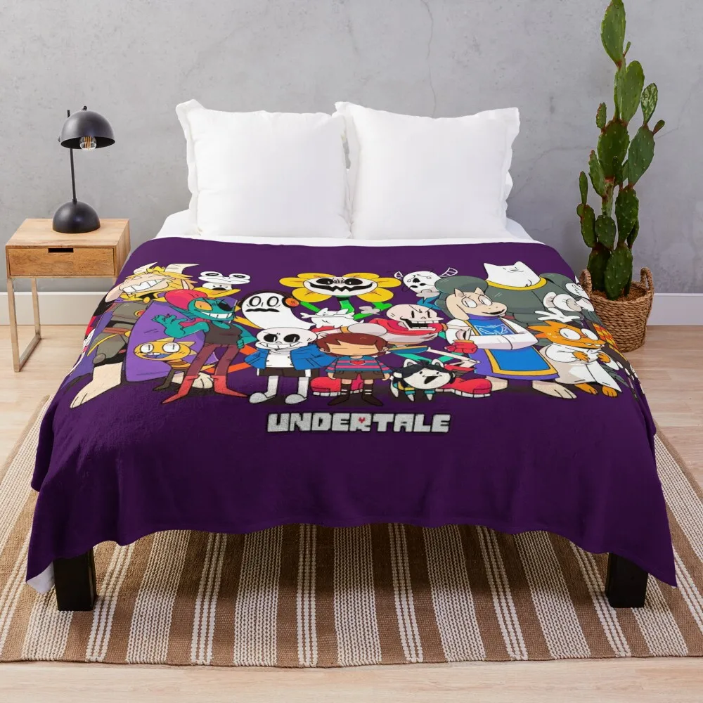 

Undertale Adventure Throw Blanket Vintage Blanket cosplay anime Hair Blanket Hairy Blankets