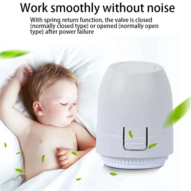 ABRU-10X صمام التدفئة الأرضية NC التيار المتناوب 230 فولت المحرك الحراري الكهربائي المنوع لترموستات التدفئة تحت الأرضية