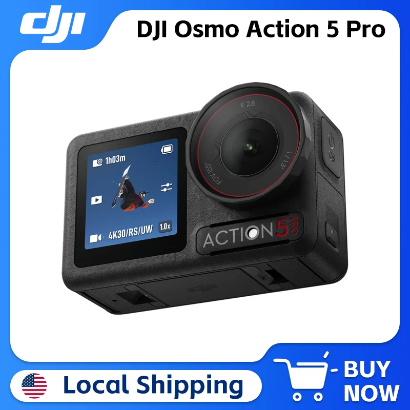 DJI Osmo Action 5 Pro Revolutionary Image Quality Action Camera Powerful All-New 1/1.3″ Sensor 4hrs Extended Battery Life