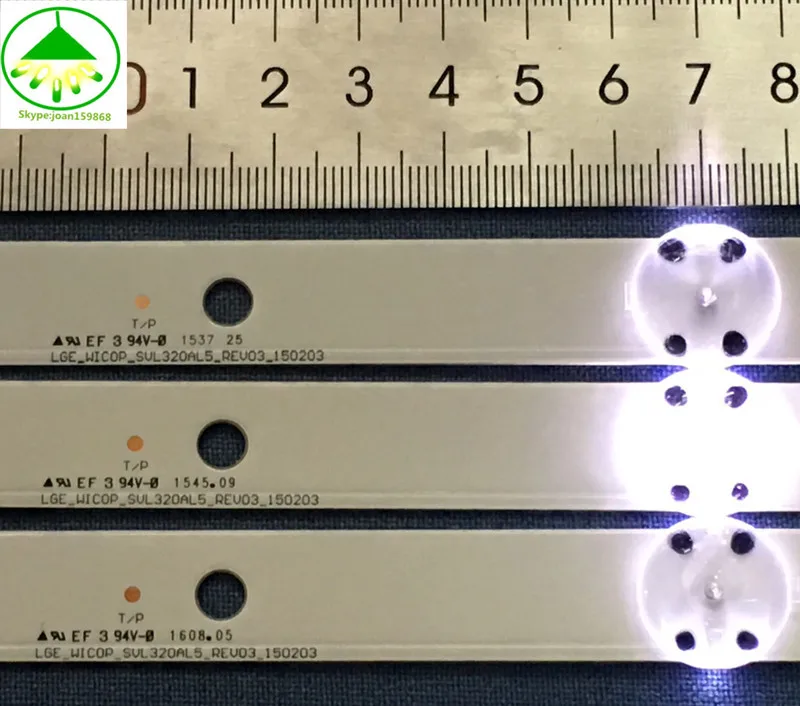 

100% original new led backlight For LG 32LF510B-CC 32LF510B SSC_32inch_HD strip LGE WIC0P SVL320AL5 REV03 150203 1pcs=5led 59CM