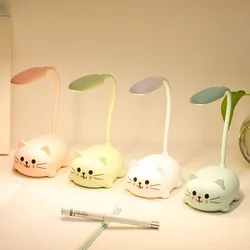 Luz de leitura economizando energia, Animal dos desenhos animados, Panda, Porco, Gato, Cão, Proteção ocular, Carregamento USB, Luz noturna do sono, Bonito