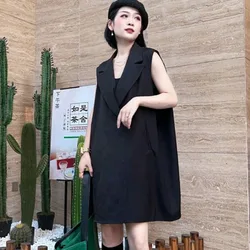 Suit Vest Women Oversized Pullover Suit Dress Sleeveless Summer Designer Clothing Waistcoat Tank Tops Korean Fashion Outerwear