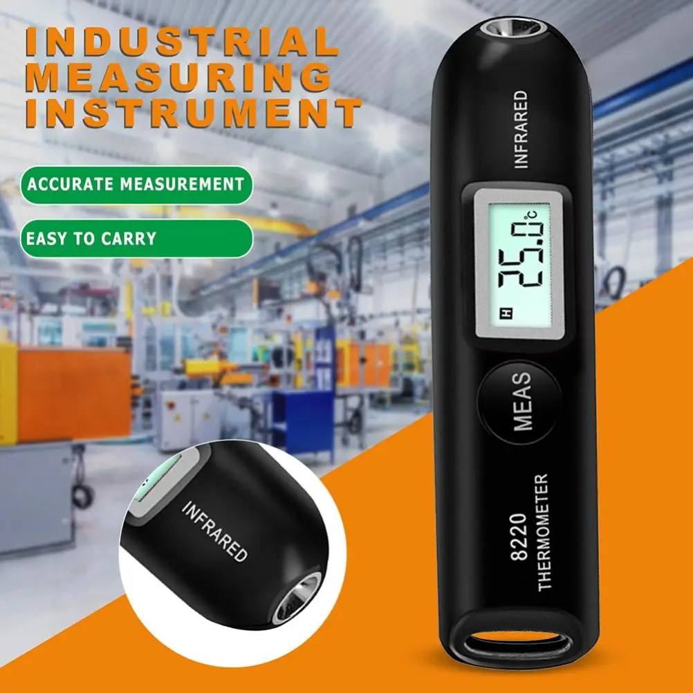 

Contactless Mini Digital Non‑contact Infrared Thermometer with LCD Handheld Portable Temperature Pen Battery Thermometer