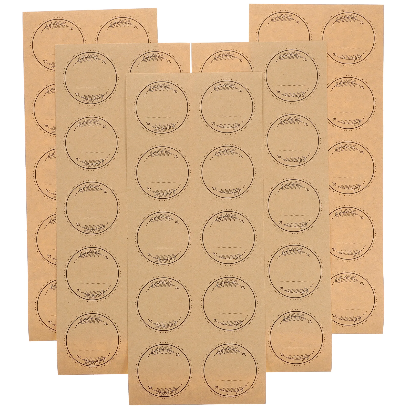

Round Stickers Labels Kraft Paper Tags Cartoon Packing Seal Sticker Sheets Seal Gift Wrapping Letter Sticker Sheets Packing