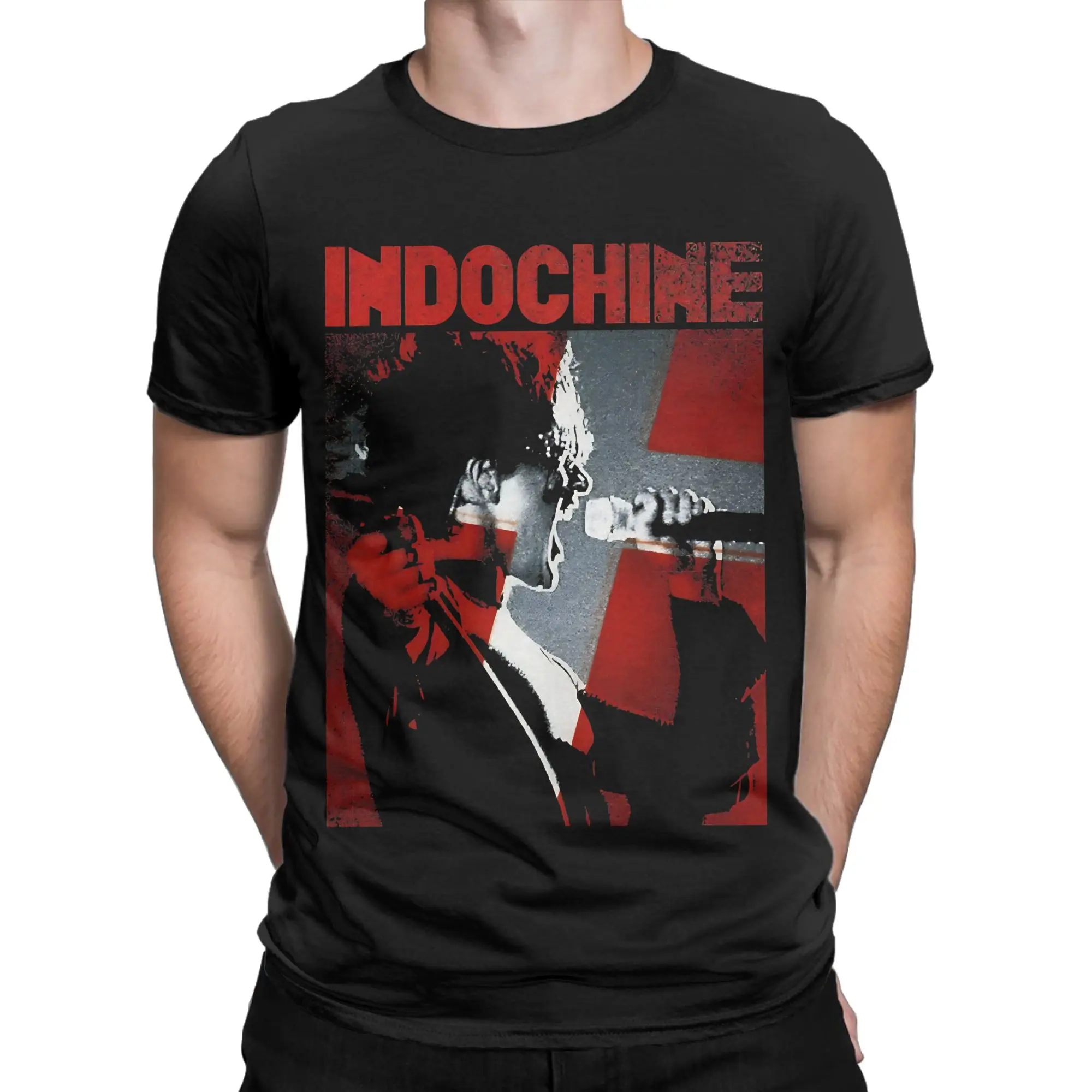 Bukanlah Penghalang Untuk Kamu Singer Art Funny Graphic 100% Cotton T-Shirt Indochine Tees Tops For Men
