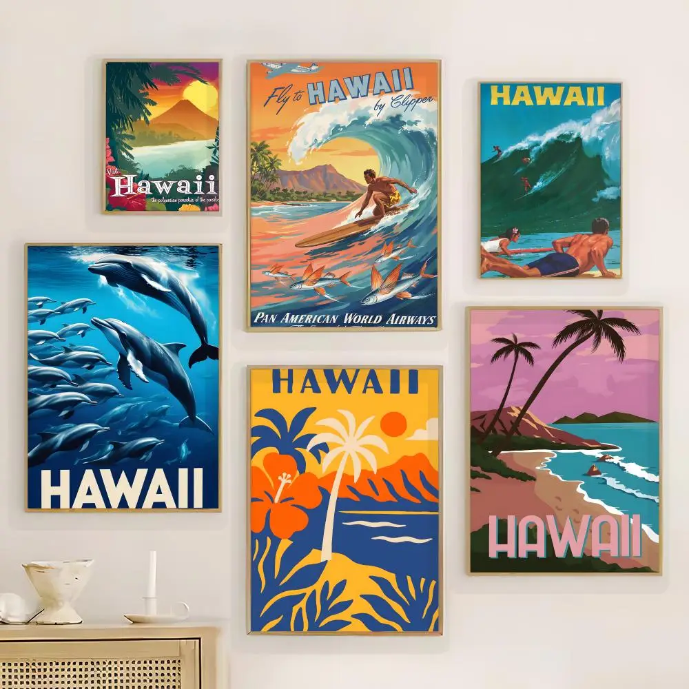 Travel - H-Hawaiis Poster Wall Art Print Poster for Living R