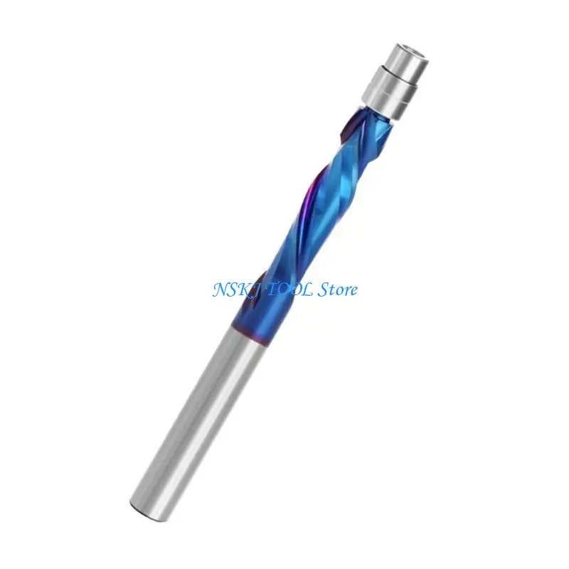 Carbidi solidi L8RC Spirali a filo router Bit router bit con gambi da 1/4 pollici per il taglio porta e armadi a Woodwor