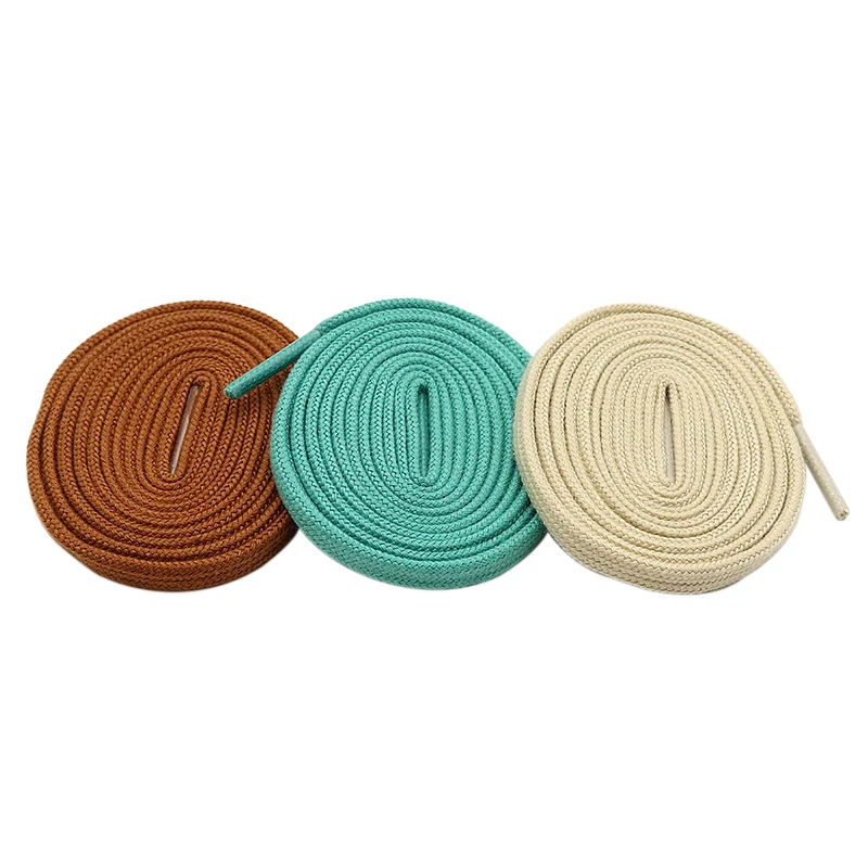 Weiou 60-180CM Easy Laces Classic Shoe Accessory 6MM 7 Colours For Canvas Boots Double Layer Polyester Flat Shape Shoelaces