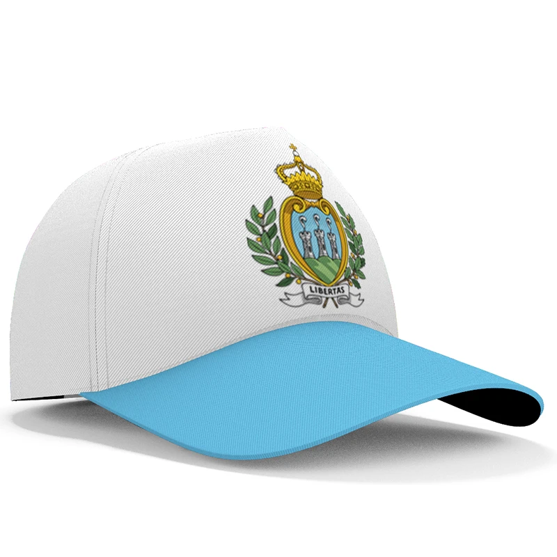 San Marino Baseball Caps Free Custom Made Name Number Team Logo Sm Hats Smr Country Travel Republic Nation Italian Flag Headgear