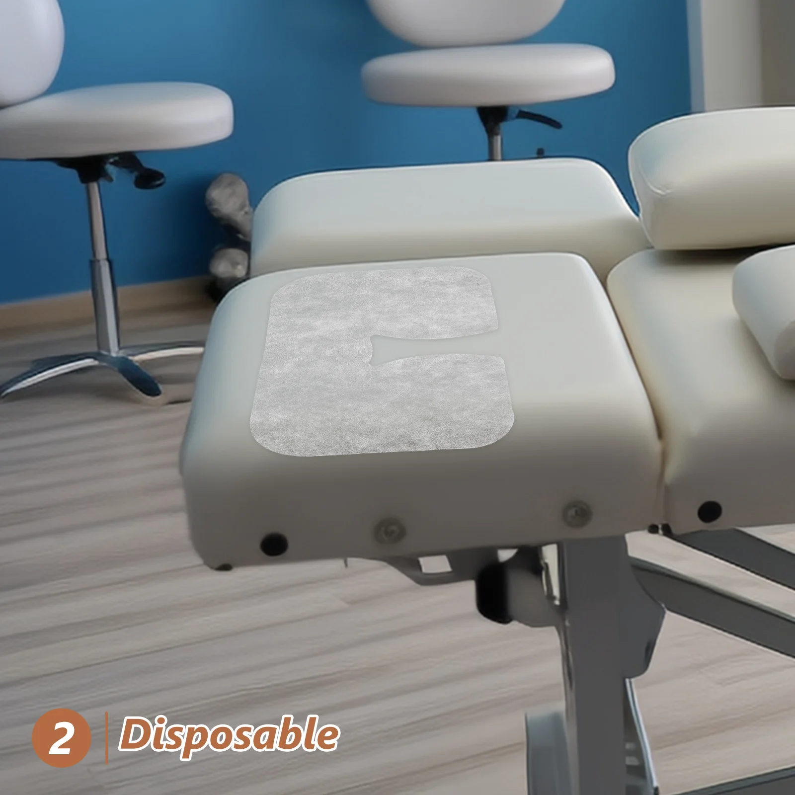 

100Pcs Spa Face Hole Covers Microfiber Disposable Headrest Pads Breathable Non-Stuffy for Massage Bed Salon Table