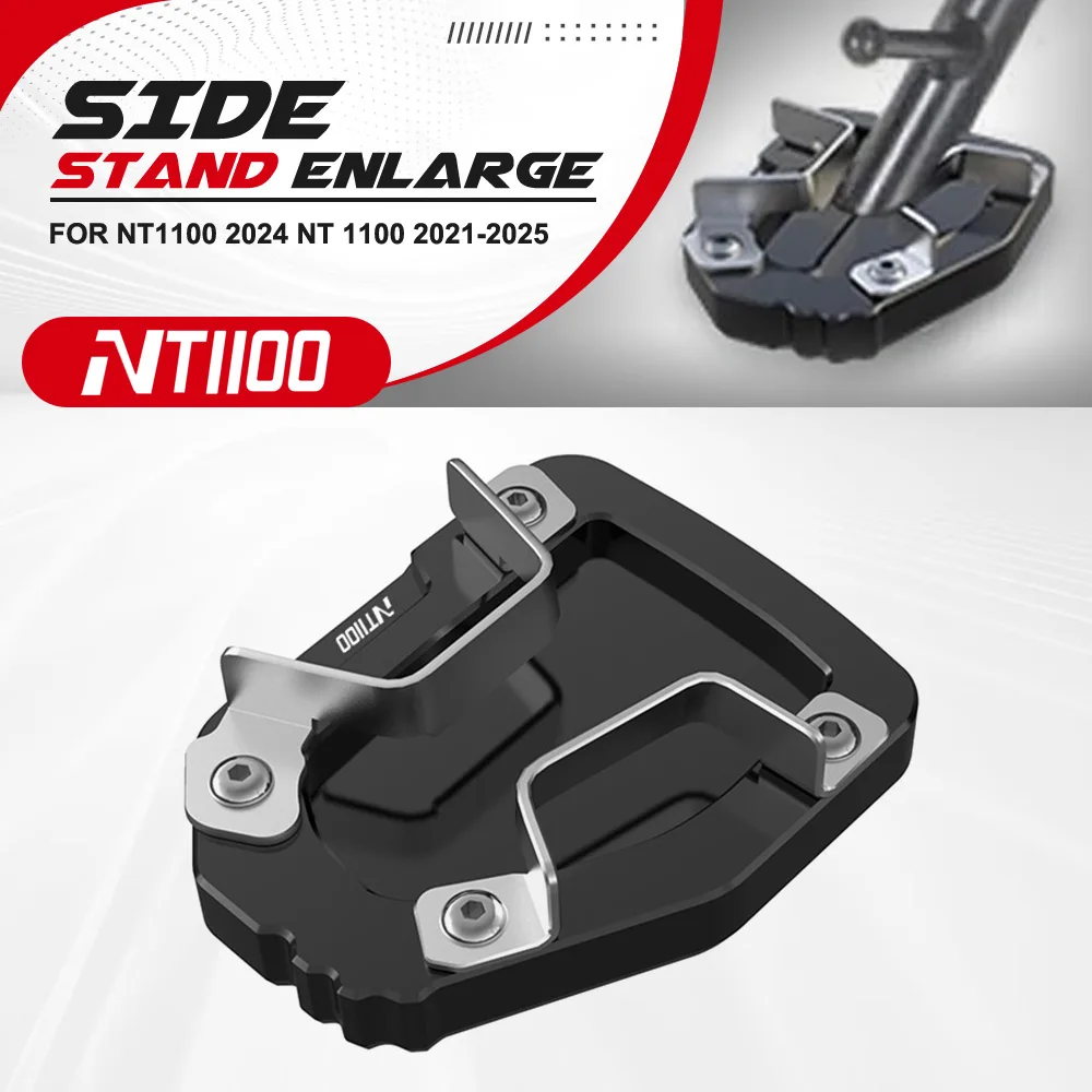 

For Honda NT1100 2024 NT 1100 2021 2022 2023 2025 NT-1100 Motorcycle CNC Kickstand Foot Side Stand Extension Pad Support Plate