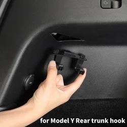 for Tesla Model Y trunk hook, rear trunk with added hook storage and fixing device