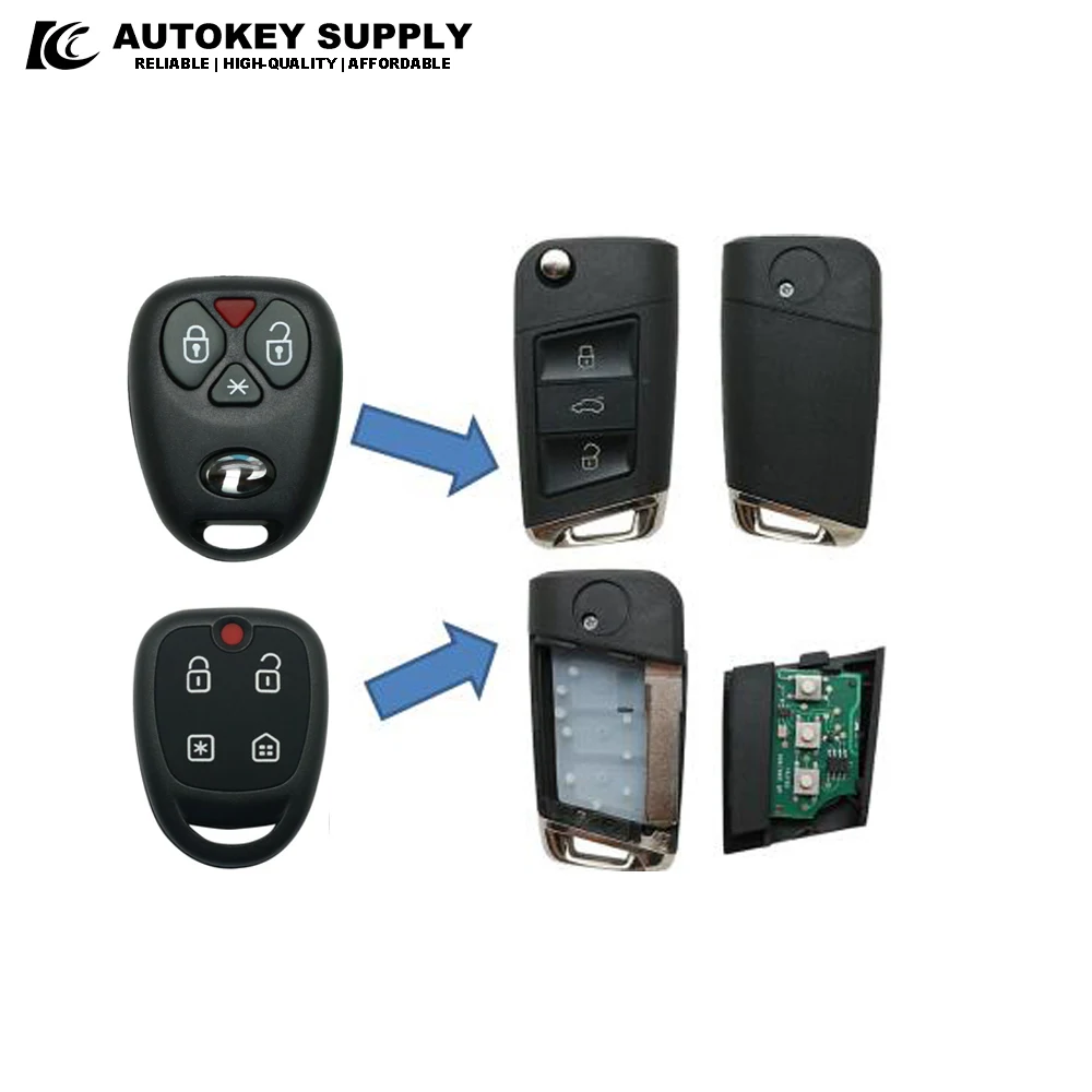 

Remote Key For Positron Alarm System, Modified VW 3 Buttons - Double Program (293/300)