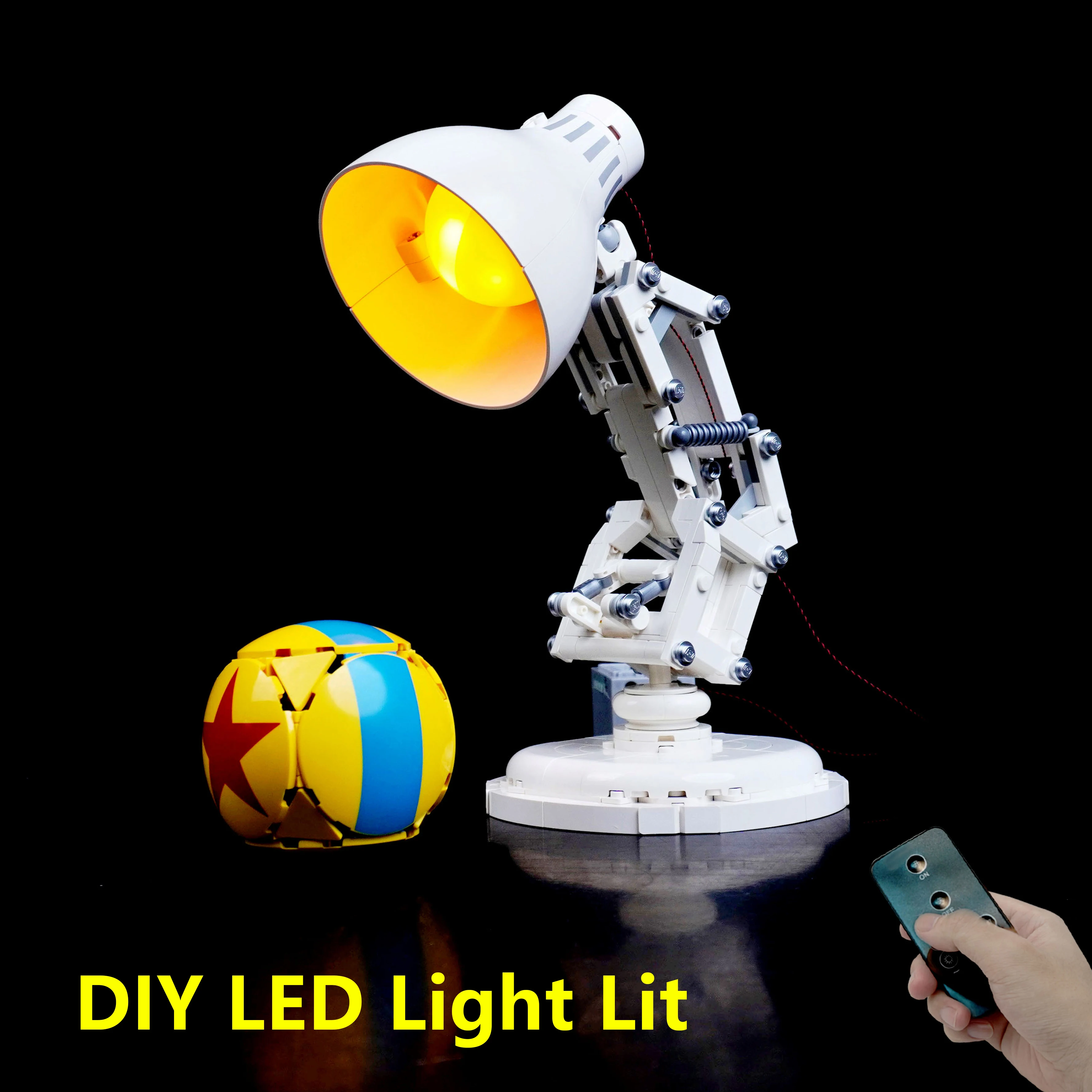 

DIY LED Lighting Kit for 21357 Animation Desk Lamp Building Blocks Remote Control Display Lights Only Perfect Gift for Lovers