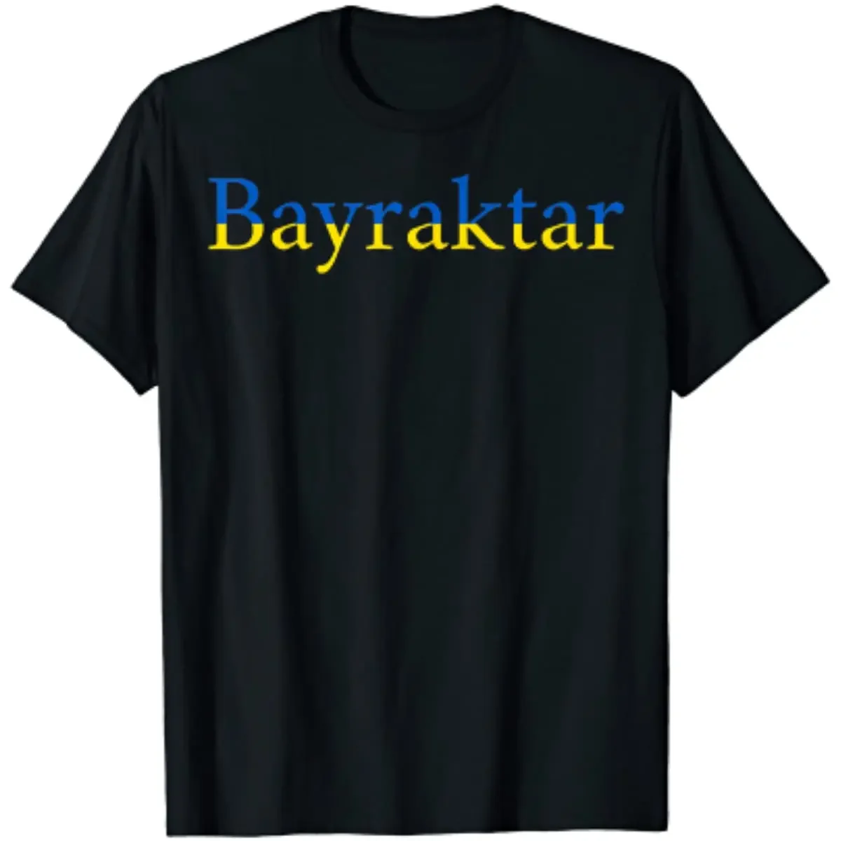 

Bayraktar TB2 with the Ukrainian Flag Men T-Shirt Short Sleeve Casual Cotton Summer Boys T-Shirts