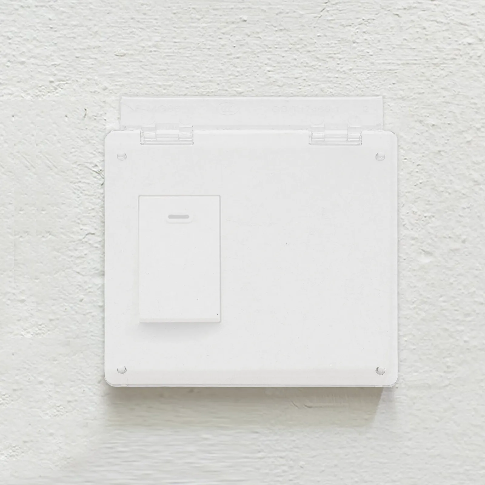 2Pcs Clear Thermostat Cover 86-Type Fit Central Ac and Floor Heating Panels Smooth Finish Protection Against Dirt Decorative