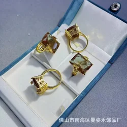 French hot-selling Turkish sultan stone color-preserving ring stone personalized living ring