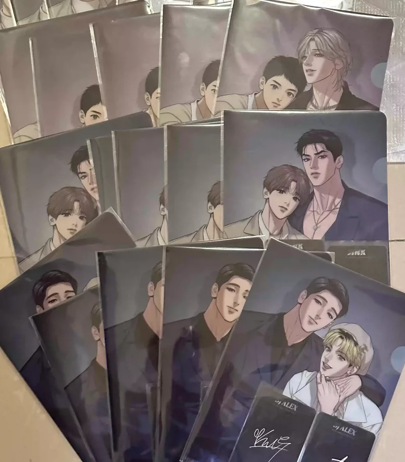 BjAlex Jinx Folder+2Cards Set Korean manhwa Comic Mingwa Company Clear File & Photocard Set[official original spot goods]