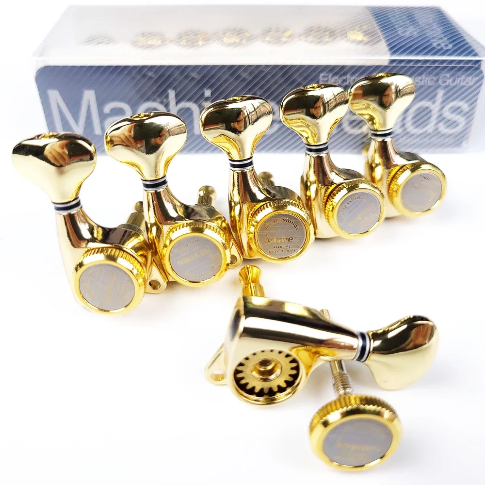 

Gold Guitar Locking Tuners Electric Machine Heads String Pegs for LP SG TL ST Styles Durable Guitar Tuning Hardware