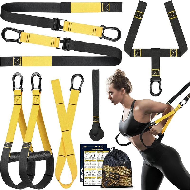 

Resistance Training Kit Exercise Bands Gym Equipment Suspension Trainer for Home Gym Indoor Outdoor Workout 1