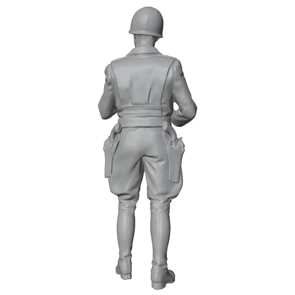 Statue Miniature en résine modèle d'officier 1/24, 75mm, Kit de modèle fait à la main, imprimé en 3D non peint, nécessite une peinture à la main, modèle en résine