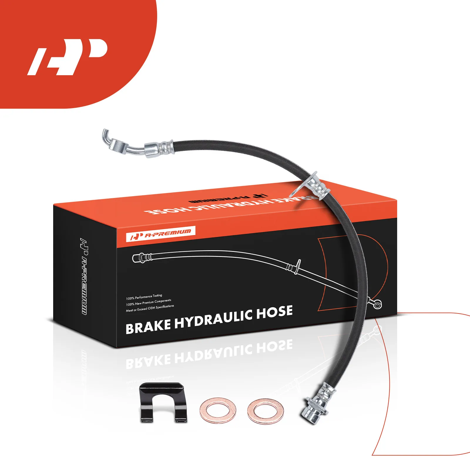 A-Premium Rear Passenger Side Brake Hydraulic Hose wor Bracket for Honda Clarity 2017-2021