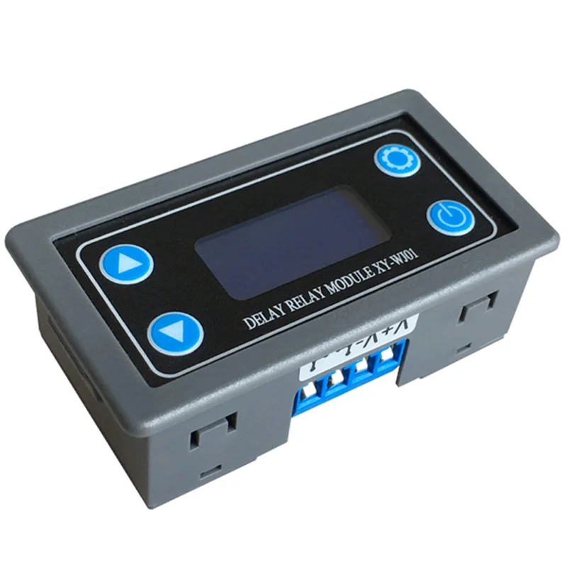 DC 6-30V LED Digitale Tijdrelais Module Programmeerbare Timer Relais Schakelaar Timing Trigger Cyclus Met Case-B12B