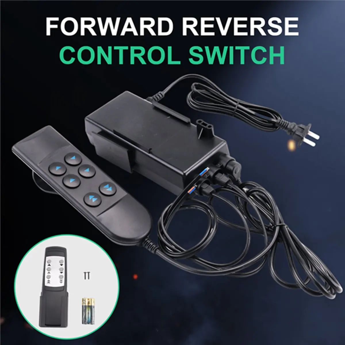popop Electric Linear Actuator Controller, Wireless Wired 1 to 2 Remote Controller Kit for Motor/Linear Actuators ,US Plug