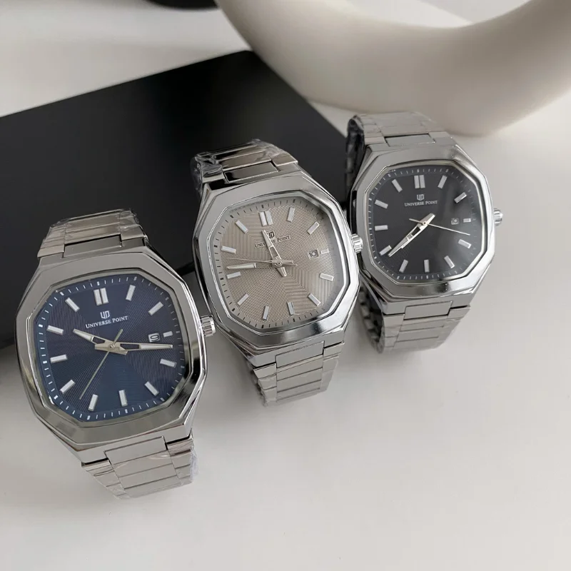 Quartz Watch for Man Coarse Line Watch with 40mm Diameter 9mm Thickness Butterfly Buckle 30m Life Waterproof