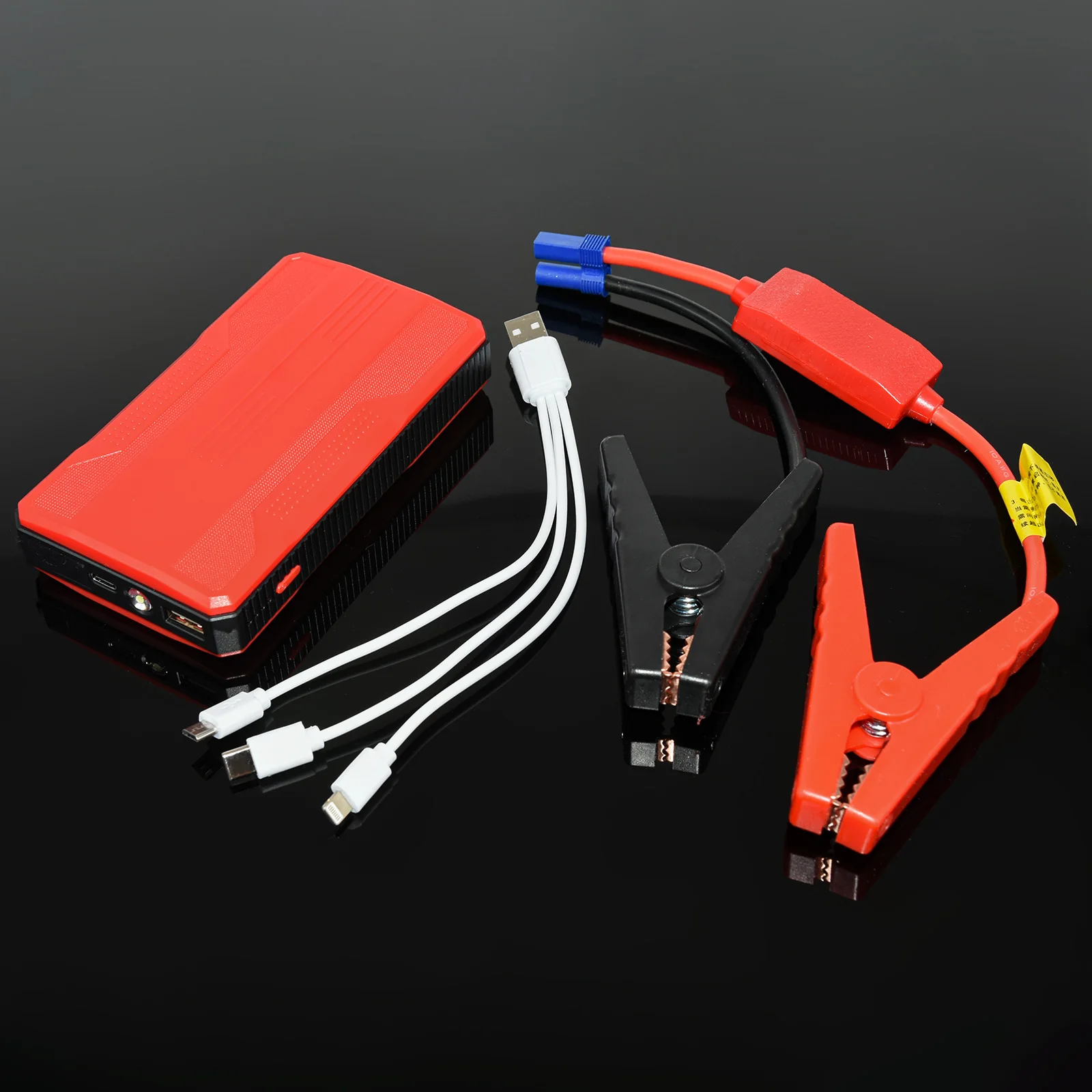 Car Jump Starter Power Bank With LED Flashlight Emergency Portable Power Bank 12V Petrol Diesel Car Starter