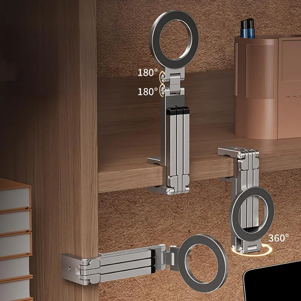 Магнитный держатель для мобильного телефона Магнитный штатив для телефона из алюминиевого сплава для серии Apple с поворотом на 360 градусов для Pro для видео