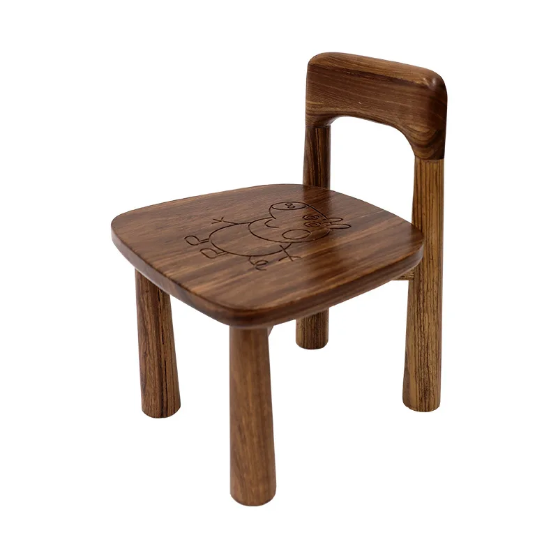 

Wabi, children, solid wood, small stool, ebony, shoe change