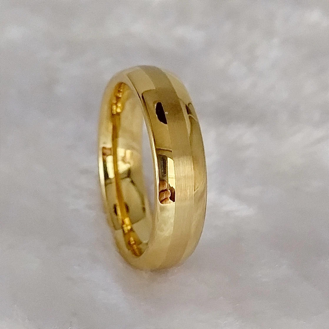 Latest High Quality 18k Gold Plated Tungsten Jewelry Anniverary Wedding Couples Rings for Men And women wholesale price