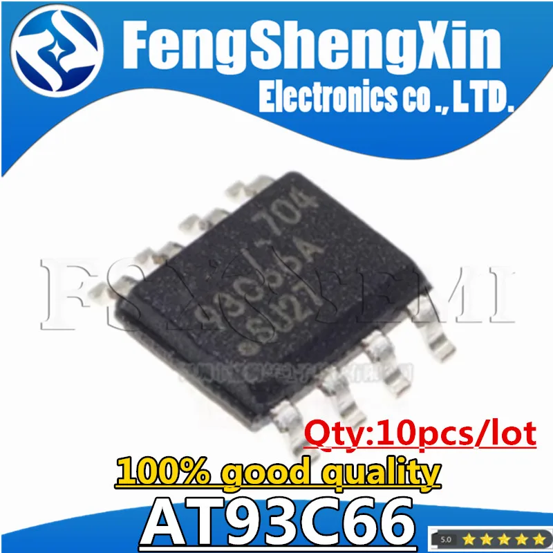 10pcs/lot 93C66 AT93C66 AT93C66A-10SU-2.7 SOP-8 Three-wire Serial EEPROMs IC