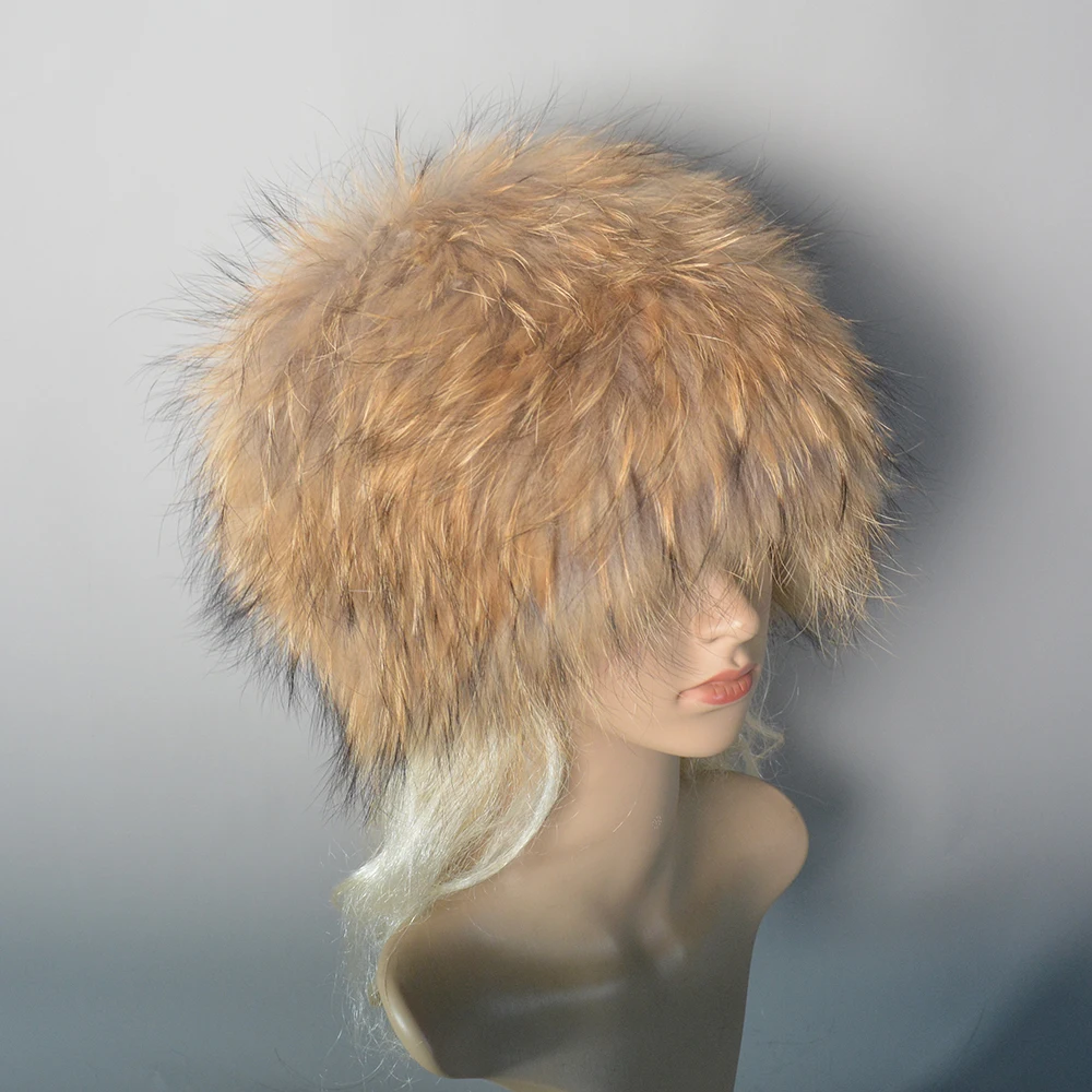 Fashion Real Fur Hats Winter Hats For Women Natural Fox Fur Beanies Real Fox Bomber Hat Fluffy Popular Russian Female Round Cap