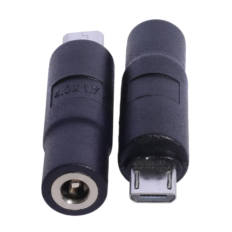 Conector carga del adaptador corriente USB DC4.0x1.7mm a 5 pines para luz LED cámara