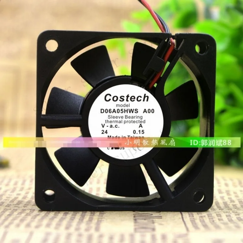 S+    For 1 pcs COSTECH D06A05HWS A00 DC24V 0.15A 6CM converter cooling fan *zr