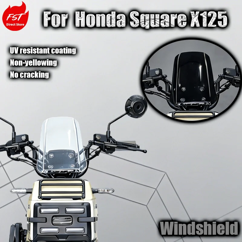 

For Honda Square X125, heightened and widened windshield original mold for X125 vehicles