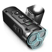 2025 new lighting explosion flash high power ultrasonic three-head sound wave barking device flash dog driving device