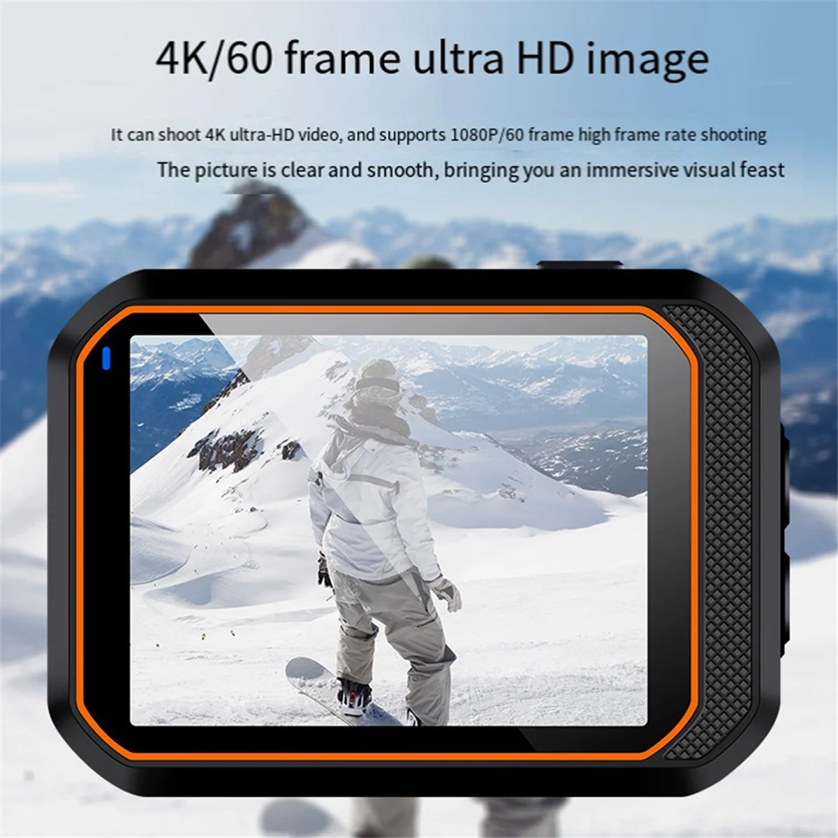 ABJZ 4K Action Camera 60FPS with Remote Control Screen Waterproof Sport Camera Drive Recorder Sports Camera DV Action Cam