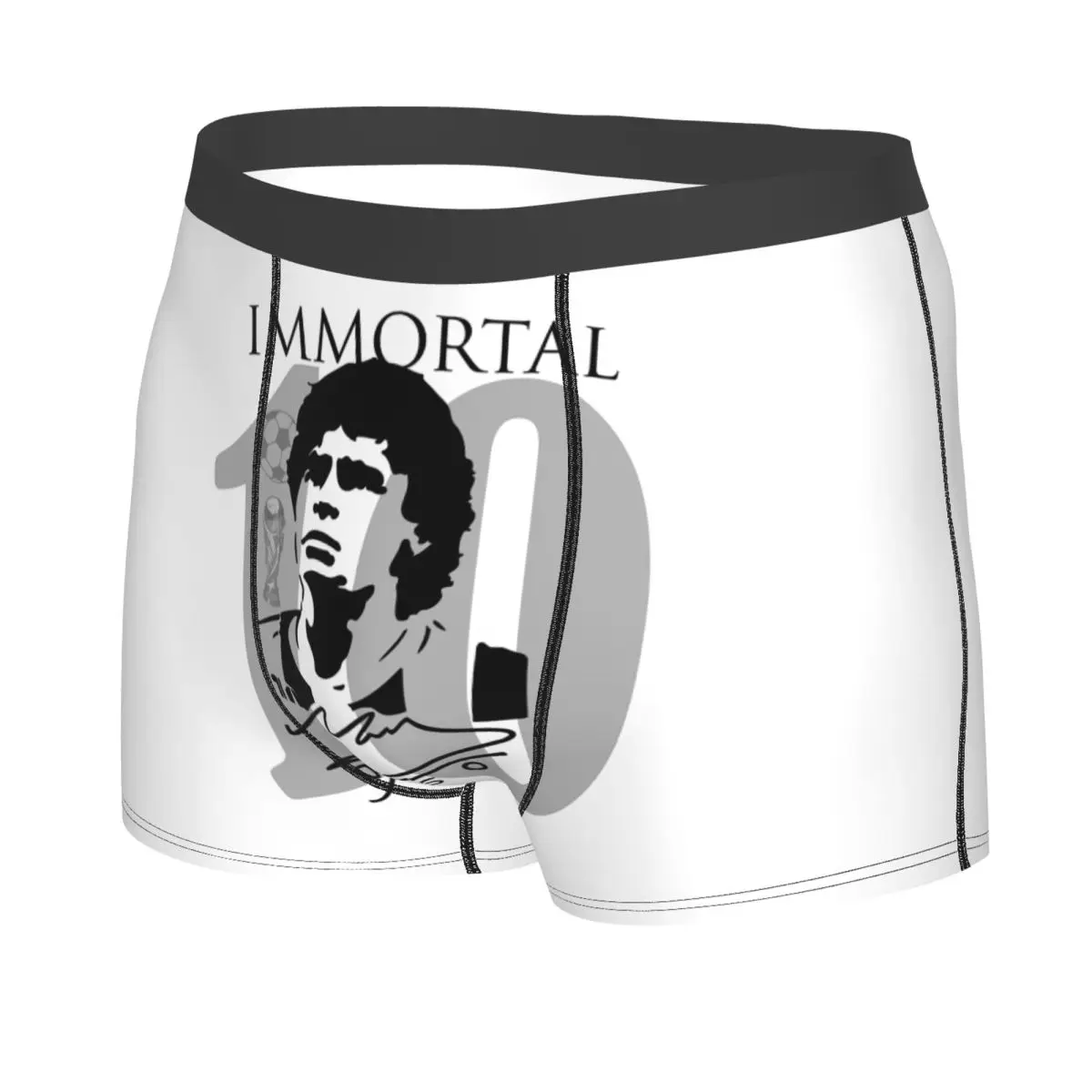 Custom Argentina Soccer Legend Soccer D10s Diego Maradonas Boxers Shorts Men Briefs Underwear Funny Underpants