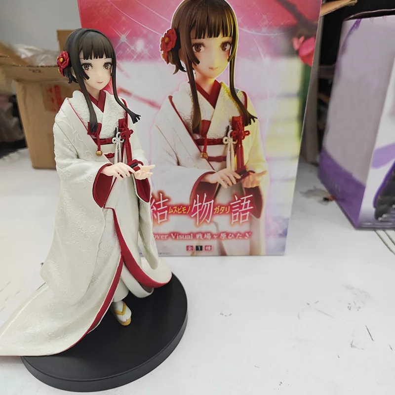 

Оригинальный чехол Konami Visual Monogatari Series Senjougahara Hitagi, модель игрушки, аниме 18 см, коллекция периферийных устройств для фильмов, подарки