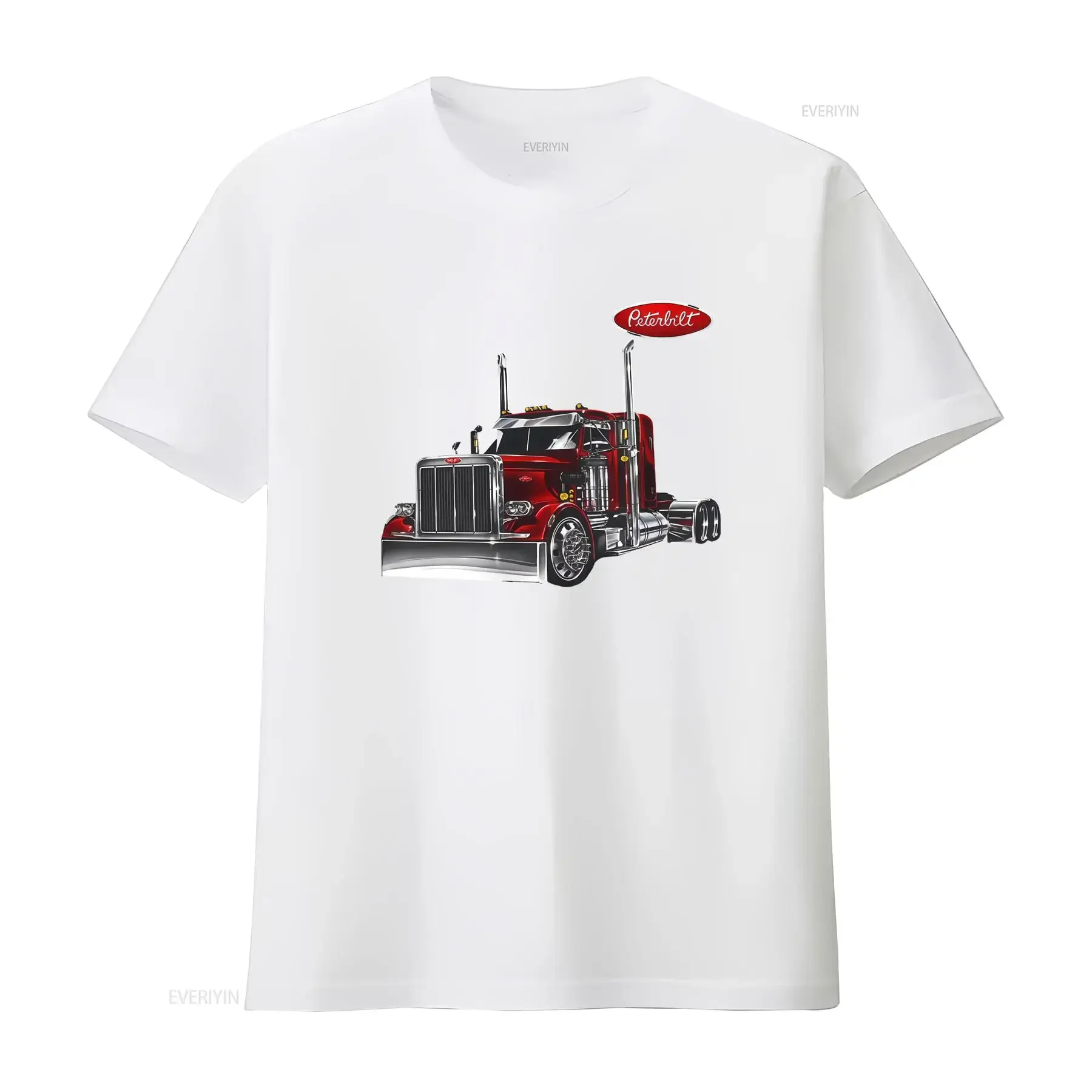 Peterbilt Truck T shirt for Trucker Fans Perfect Idea vintage Washed Casual Top For Everyday Wear homme Unisex Soft streetwear image 3