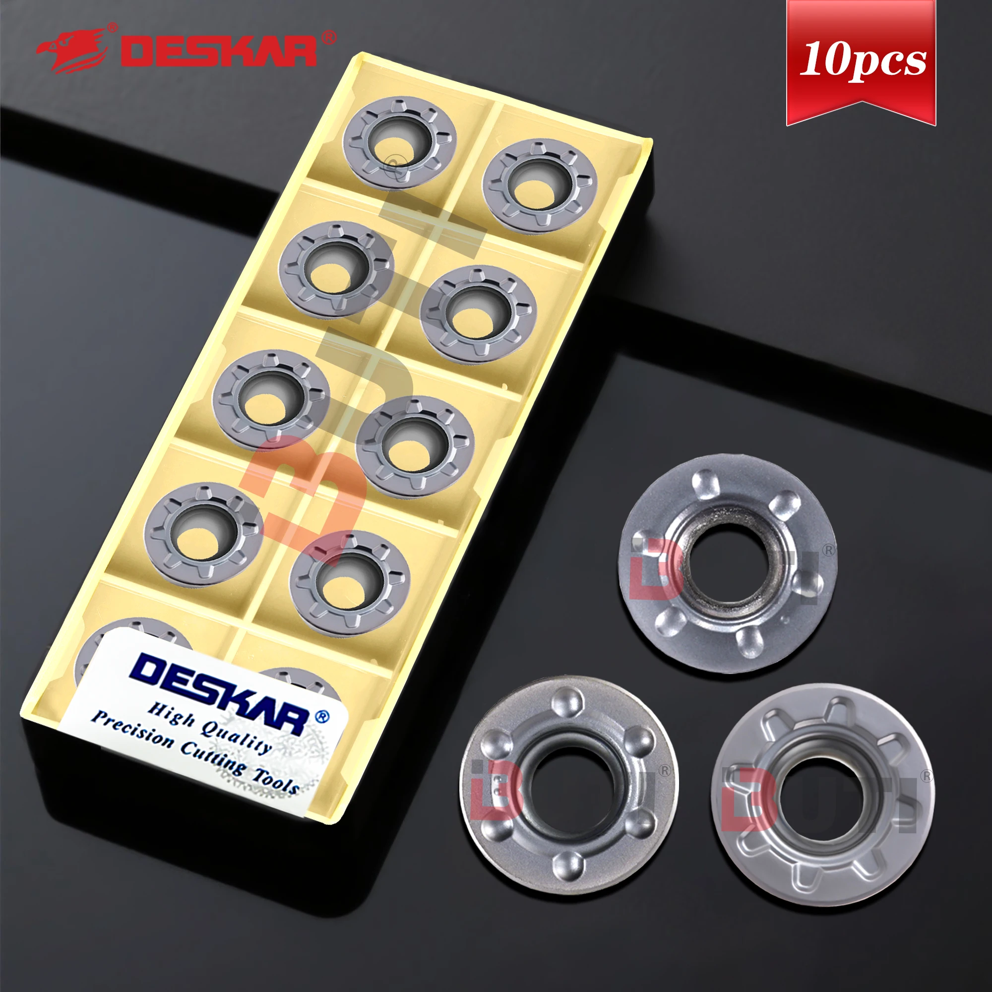 

Оригинальные твердосплавные пластины DESKAR RDMT1204MO-MQ, RDMT1204MO-DQ, RDMW10T3MO-TT, RDMW1204MOT-PM, RDMW1605MOT-PM, LF6018 для токарных и фрезерных станков R6/R8