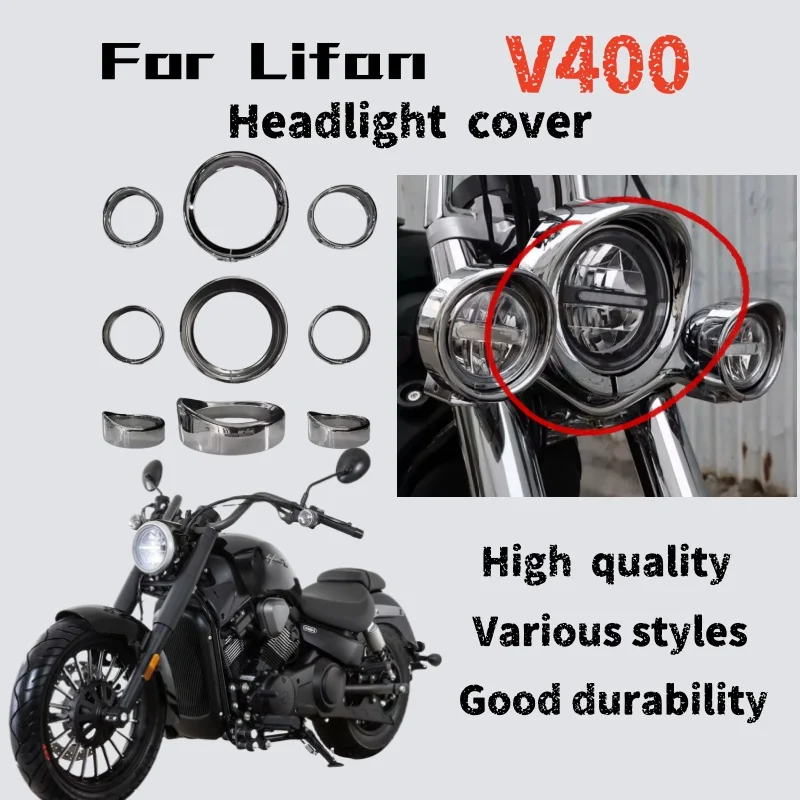 

For Lifan V400 fog lamp three lamp cap headlight cap Harley gangster style modification accessories